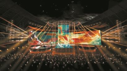 “大鱼海棠·十周年重逢之夜”舞美效果图。 受访方供图